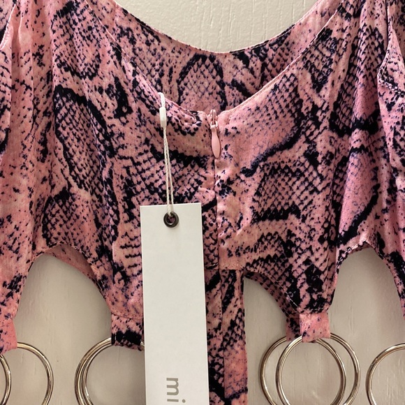 LF Pink Snake Print Romper - Picture 5 of 8